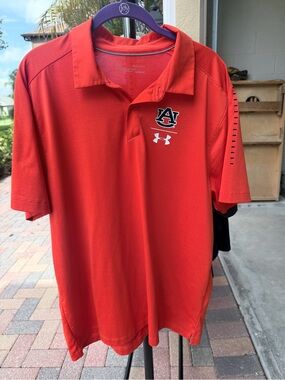 Under Armour Orange Auburn Tigers Performance Polo